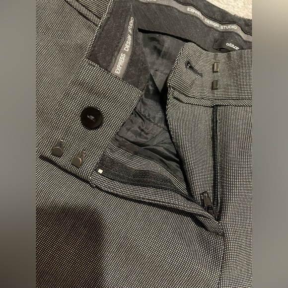 Express Design Studio Editor Dress Pants Women’s Size 8 Black White Office Wear - Picture 6 of 13